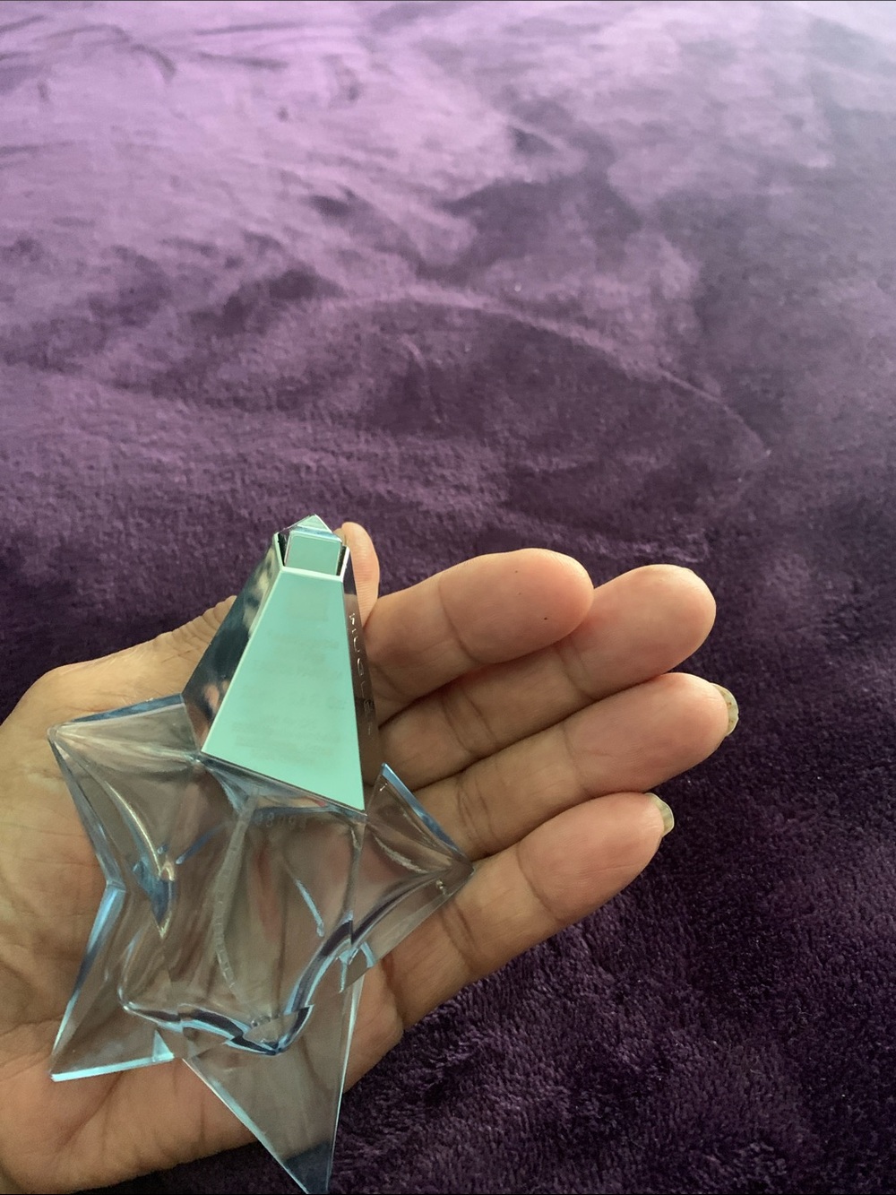 Mugler Angel Eau de Parfum Blue Glass Star Bottle (empty)